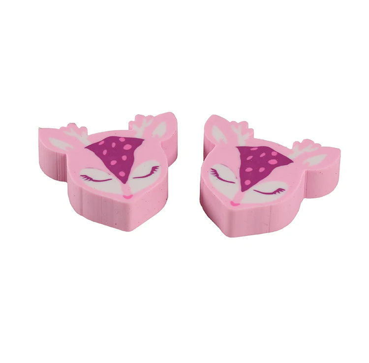 Custom made lovely pencil eraser with assorted color 3d earsers