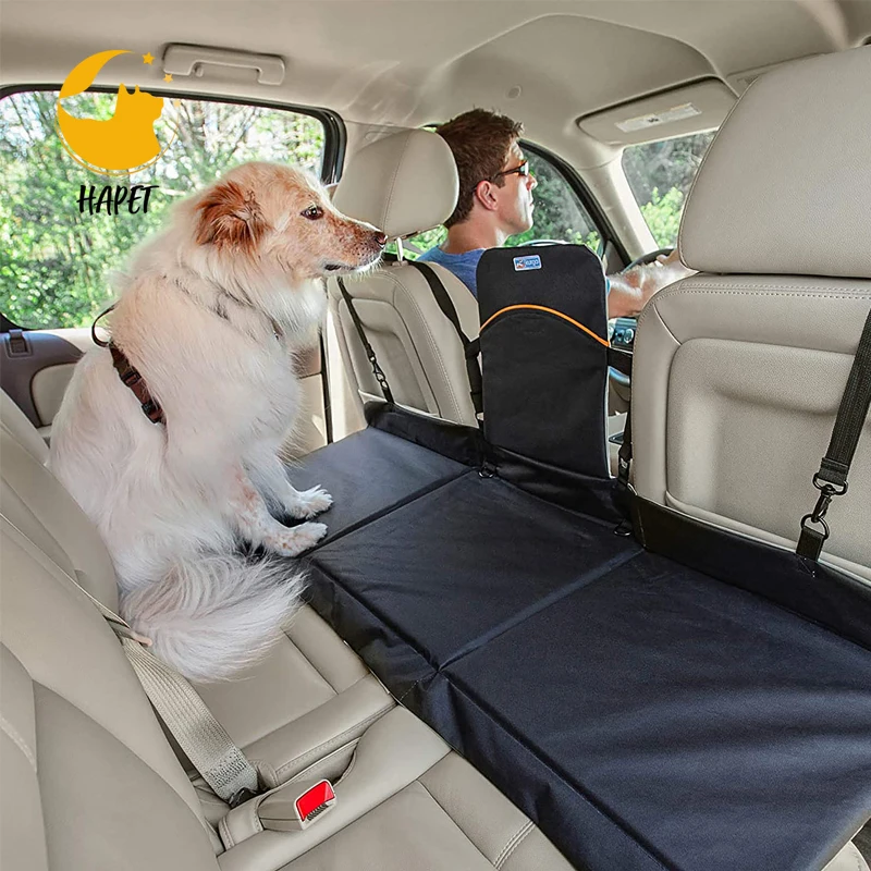 Dog Backseat Bridge Car Extender Seat Bridge for Dogs Padded Pet Car Barrier Reversible Water Resistant Universal Fit