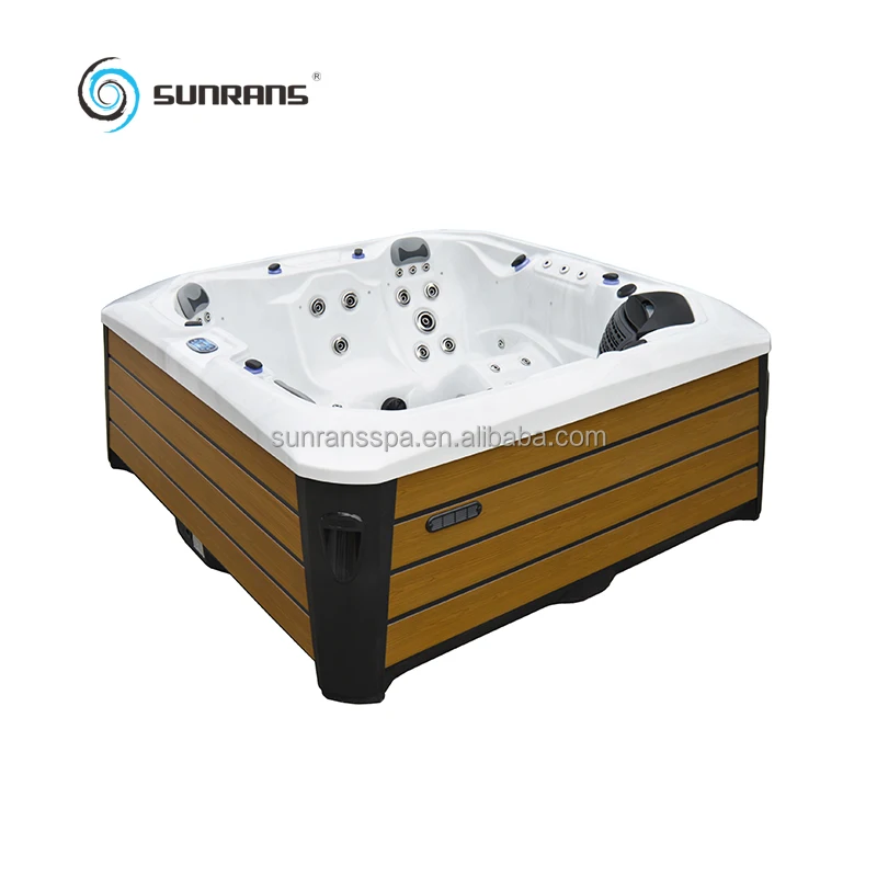 Sunrans most popular whirlpool spa large capacity hot tubs outdoor with balboa spa control system
