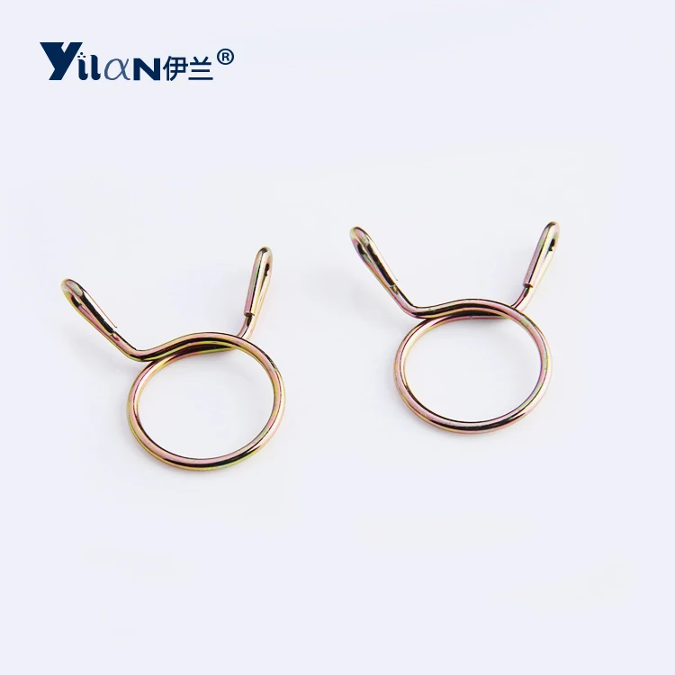 Galvanized hand pinch quick-install single wire spring tube clamp