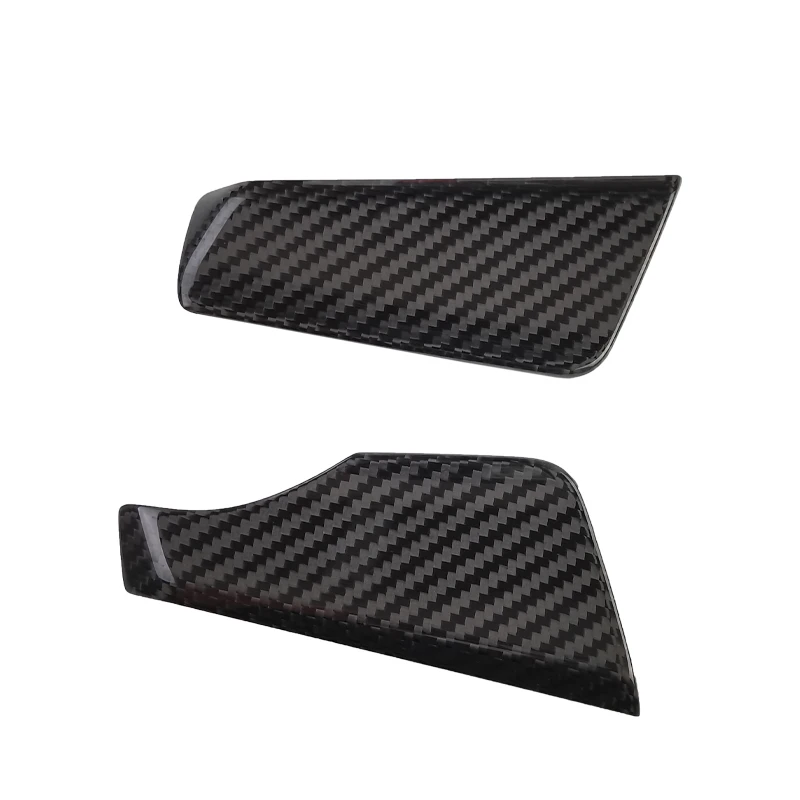 tantan Carbon Fiber Central Control Panel Both sides Gear Trim For Ford Mustang Interior Accessories Sticky 2015-2020