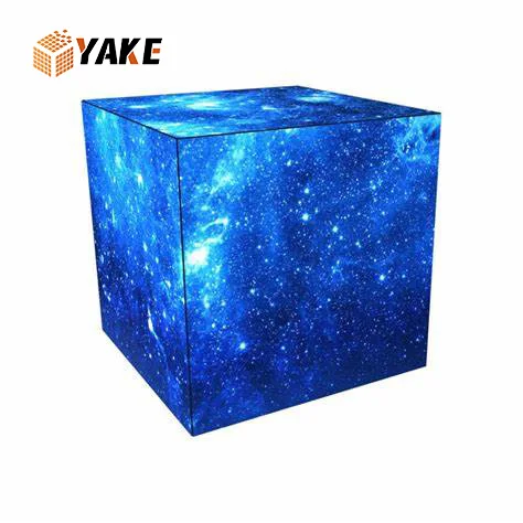 YAKE cube 4/5 стороны светодиодный дисплей для внутреннего магазина на открытом воздухе вывеска рекламный подвесной стоячий кубик