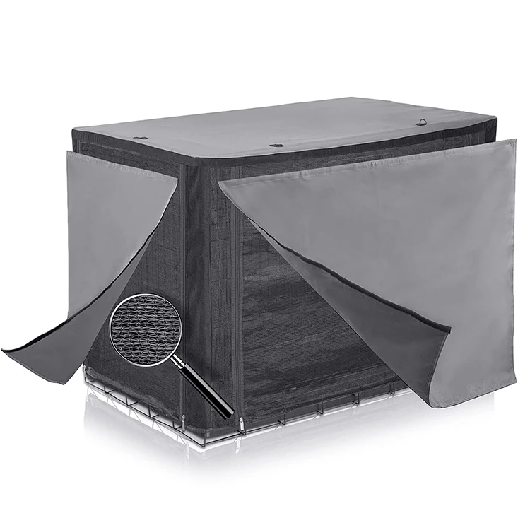 Indoor outdoor Houses Durable Waterproof Lightweight 600d Polyester  Pet Kennel Cages Carriers Dog Crate Cover