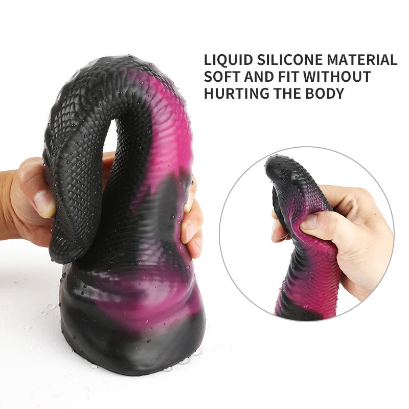 New arrival snake dildo sex toy high quality special shape dildo online selling wholesale huge dildos thick silicone materials