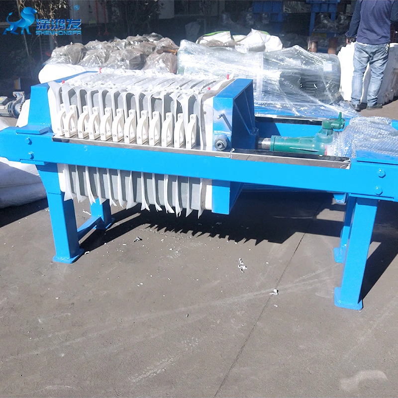 High quality small size Manual Jack Chamber filter press machine