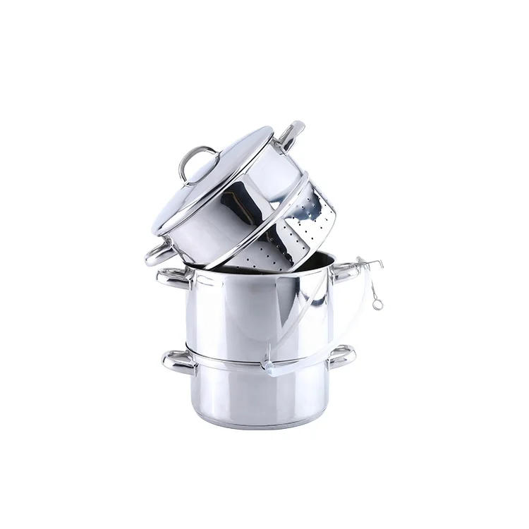 Professional Kitchen 3 Layers Stainless Steel Fruit Juice Steamer Pot Not Support Sustainable Everyday 0.6 Mm Customized Size