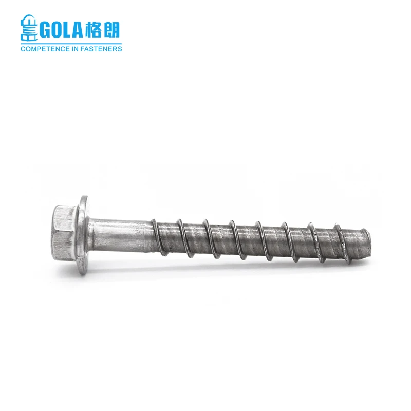 
Hexagon Flange Head Undercut Self Tapping Concrete screw Anchor Screw 
