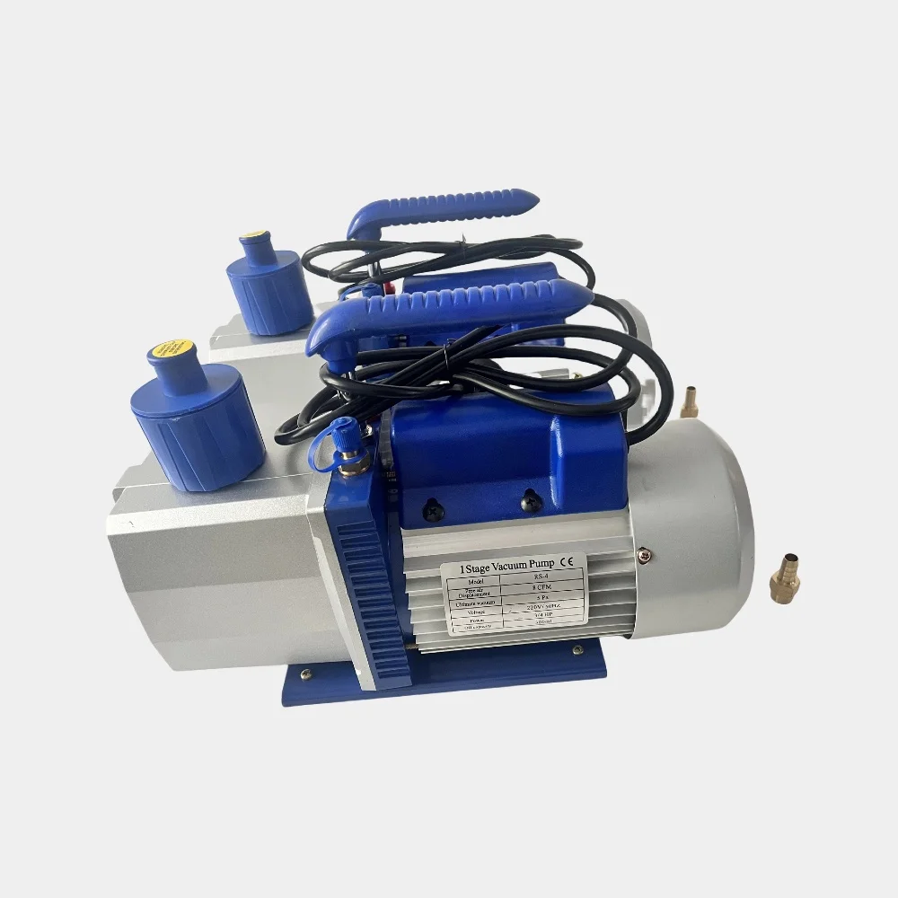 RS-4 8~9CFM 50HZ/60HZ 1HP 450ML Single stage Dual Voltage R134a R1234yf Sparkless air conditioner Refrigerant Vacuum Pump