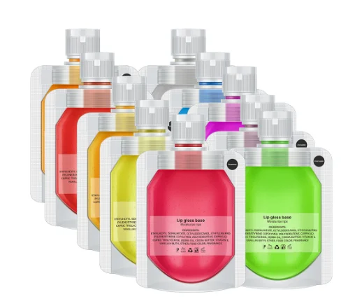 Free Sample Moisturizing Lip Balm Transparent Lip Oil Fruit Mirror Glass Lip Glaze Lipstick Set Wholesale