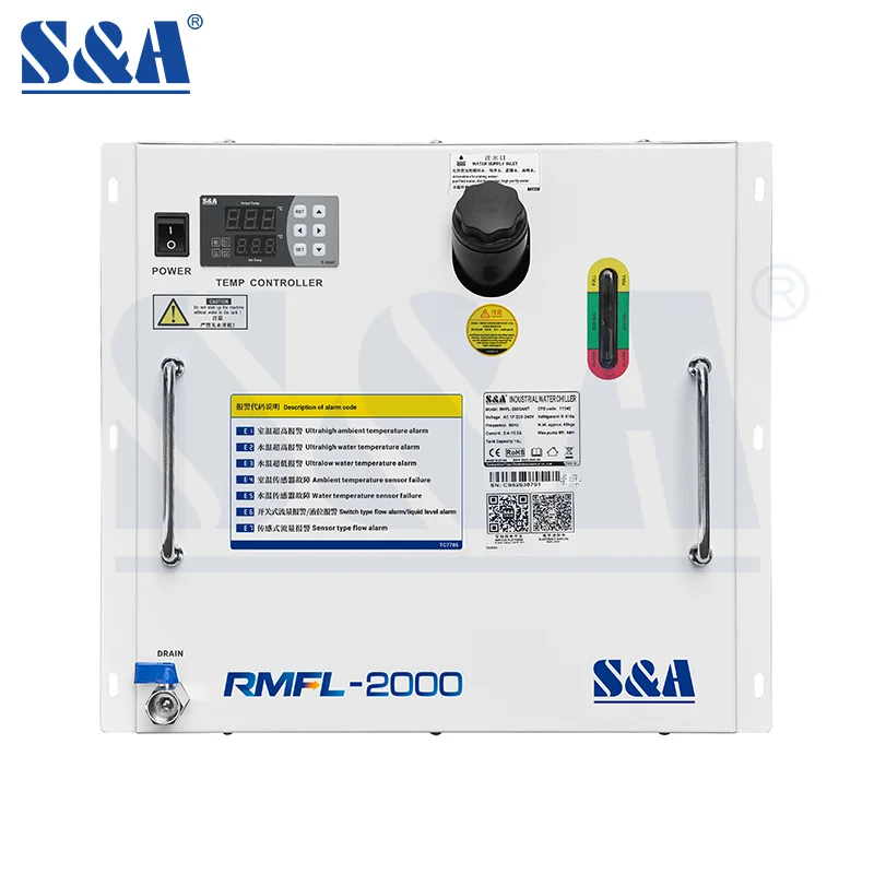 S&A Cooling Machine Equipment Industrial Air Cooled Water Chiller For Laser Welding Cutting