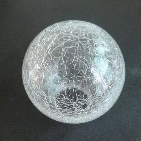 Clear Crackle cylinder Glass lamp shade Opera Glass globe Glass Ball Lamp shade for lighting fixture replacement