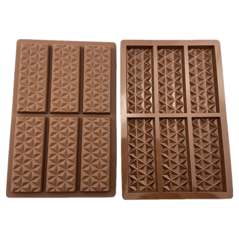 Waffle Silicone Molds Baking Mold Pan Diy Bakeware Tool Food Grade Silicon snap bar Chocolate Mold