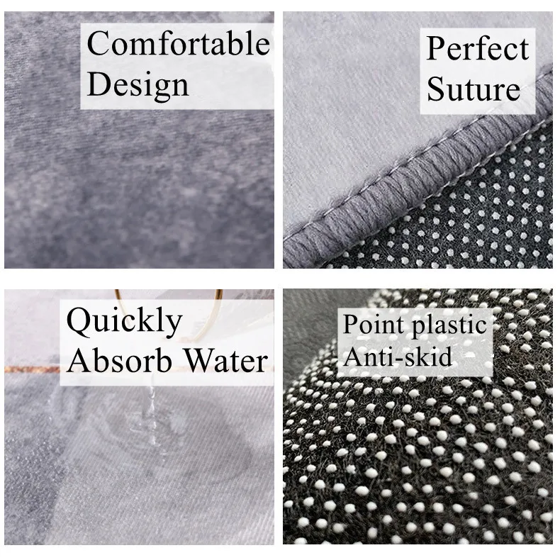 Drop shipping 3D Visual Trap Carpet Round Soft Floor Mat Custom Home Carpet Living Room Bedroom Floor Decoration Door Mat Carpet