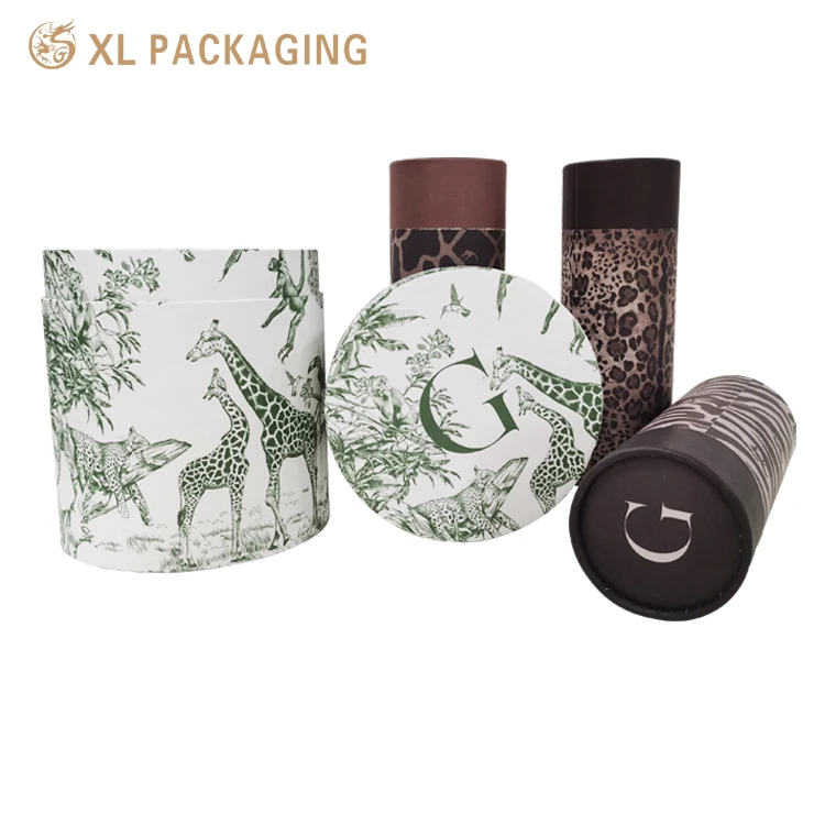 Wholesale Large Eco Mini Round Containers Box 100% Recycled Craft Paper Core Tube Custom Printing Packaging Cardboard Paper Tube