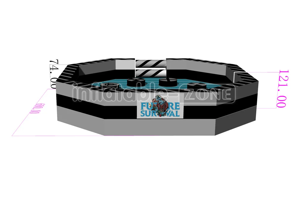 Mechanical Sweeper Game Electrically Controlled Sweeping inflatable meltdown wipe out games Team Building Activities