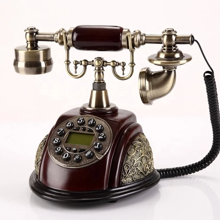 European Royal Luxury High Quality Antique Phones With Screen Wire Rotary Telephones