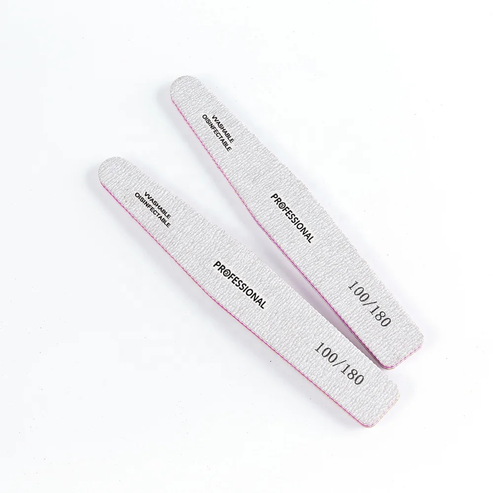 25 PCS Professional Logo Washable Nail File Zebra Moon Sanding File 100/180/240