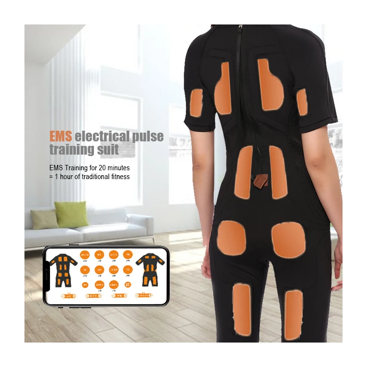 Professional Electronic Muscle Stimulation Ems Training Suit Body Muscle Slimming Massage For Whole Body Home Use