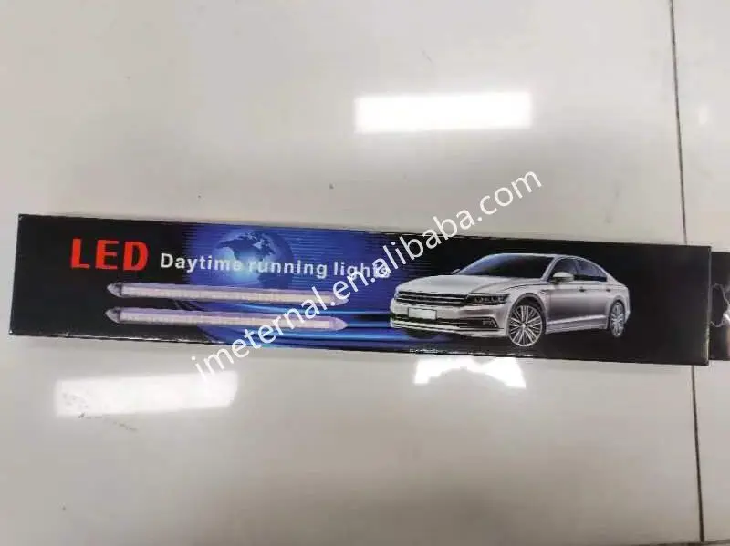 Daytime Running Light Yellow Turn Signal Lamp Car Headlight Sequential Flowing Auto DRL Led Strips
