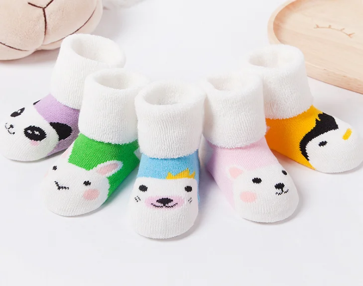 Autumn and winter cotton cute children socks breathable baby kids thicken socks