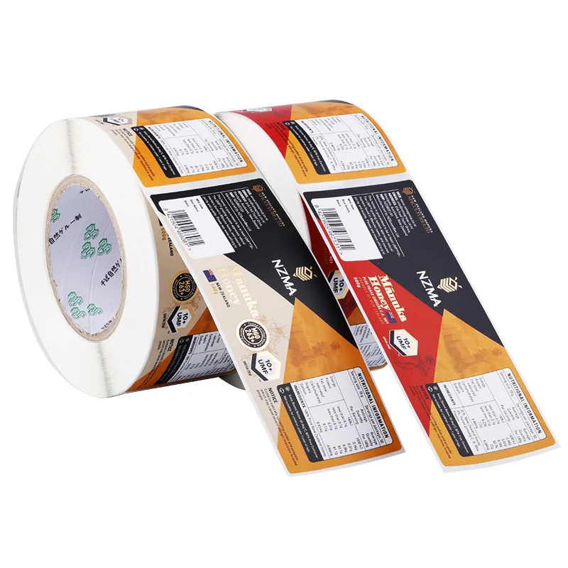 Roll Colorful Printed Cheap Waterproof Self Adhesive Medical Products  Packaging Bottle Label Stickers