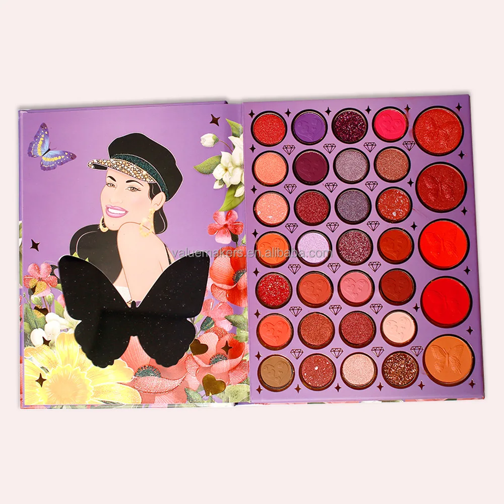 Cruelty Free 66 Color Page Turning in Book Sharp Eyeshadow Palette Cosmetics Makeup Eyeshadow Highlighter Blush Palette