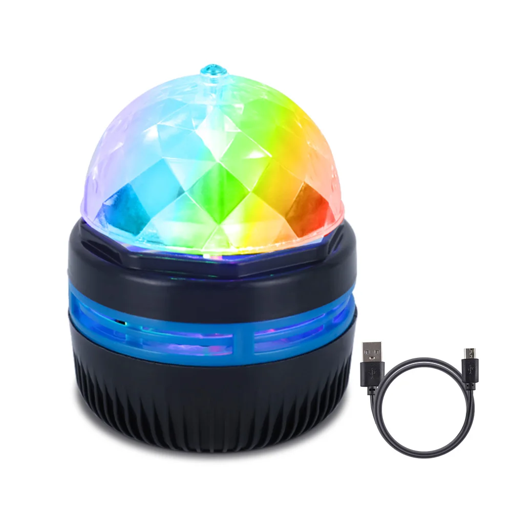 New design 360 Rotation RGB Led Crystal Star Sky& Magic Ball Light 3w Colorful Lamp Rotating indoor bedroom night Lighting
