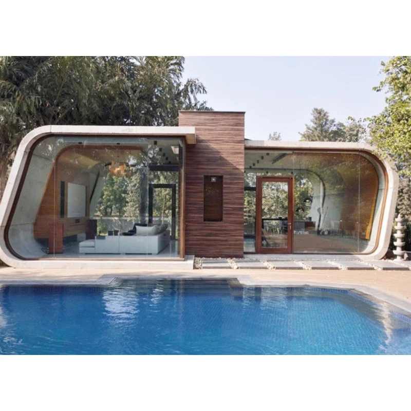 Tempered aluminium glass house for swimming pool glass house