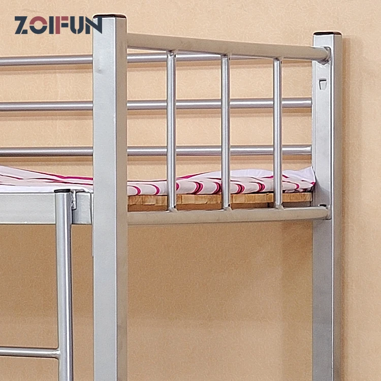 China hot sale metal bunk frame and wooden loft dormitory bunk bed student king size bunk bed