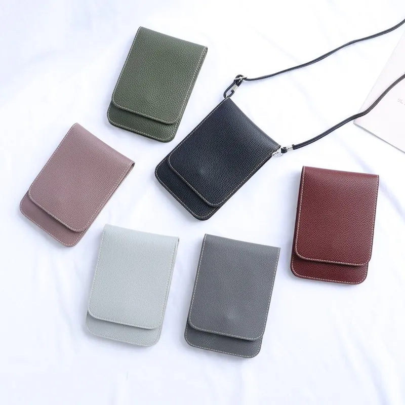 Fashion touch screen mobile phone bags cases phone arm sling pouch bag chain leather crossbody touchscreen purse