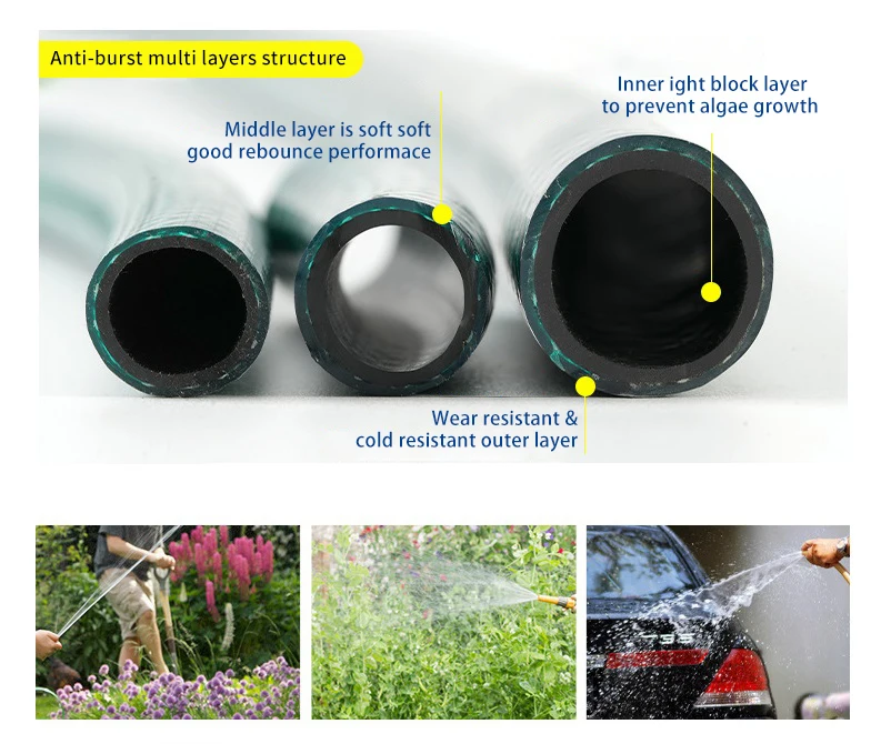 Reach Standard 50m 100m Irrigation System Garden Hose Garden Water Hose Pipe For Watering