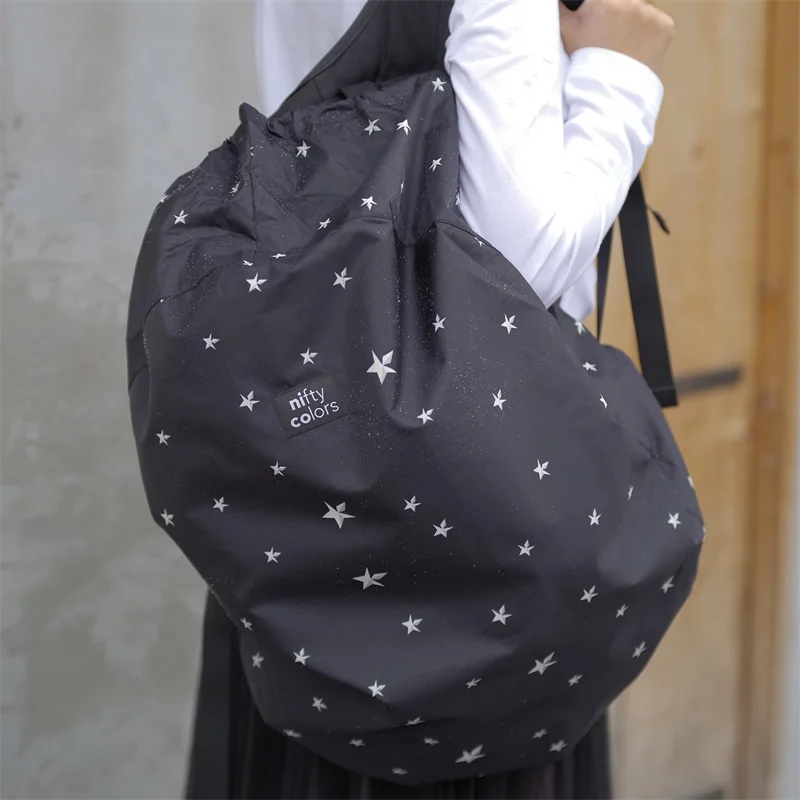 Simple studs star 2way backpack waterproof mobile rain bag cover