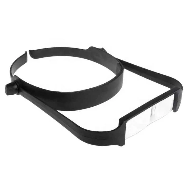 Lightweight Head-mounted 4 lenses Replaced for Elderly Reading Maintenance Assistance Magnifying Glass