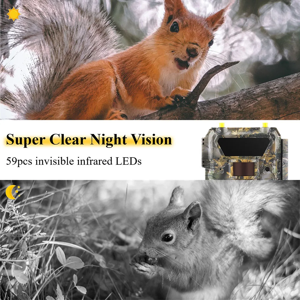 Willfine 4.0P CG Waterproof Hunting Camera 4G Night Vision 1080P 24MP with SD Card & CMOS Sensor for Trail Tracking