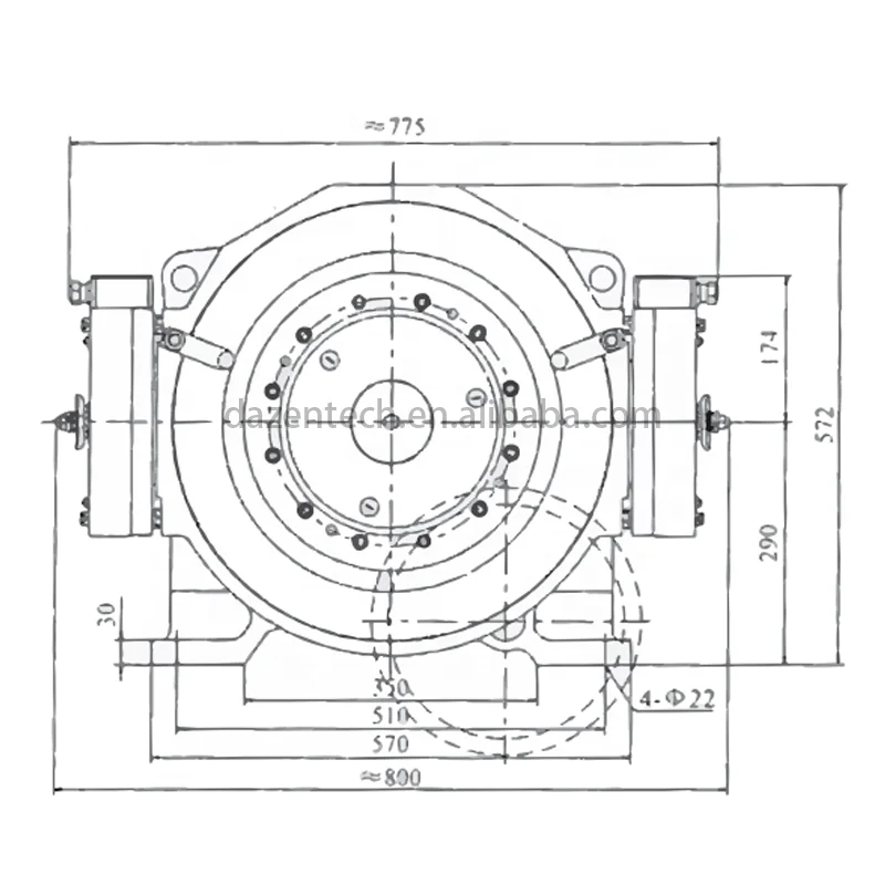 Torin Drive GTW9 Residential Lift Gearless Motor Elevator Traction Machine