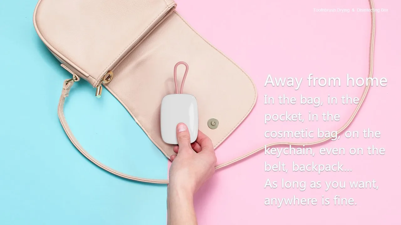 2022 new best selling OEM ODM UV Ultraviolet sterilization portable toothbrush sterilizer box for travel or home