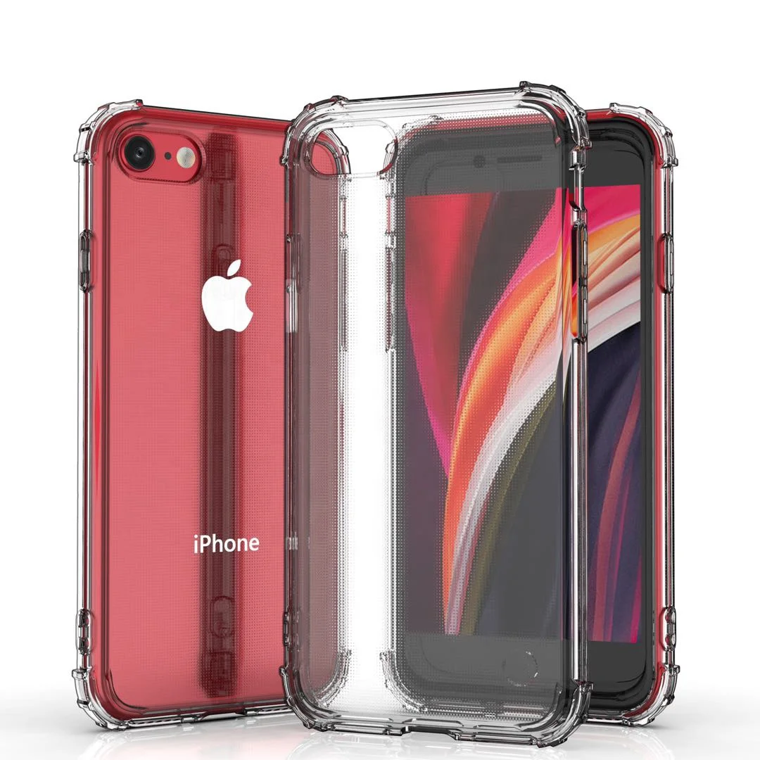 
Чехол для Телефона iPhone 7 8 Plus, прозрачный силиконовый ударопрочный чехол из ТПУ для iPhone 6 6s Plus Xs Max 11 Pro 12 Mini Xr 5 5s X 