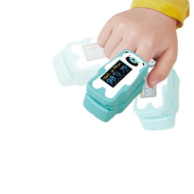 OLED Screen Fingertip Pulse Oximeter Digital  For Baby Show Heart Rate Gprs