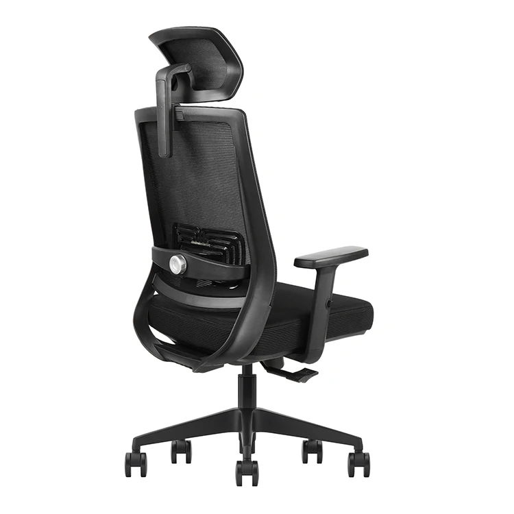 Ergonomic High Back Office Chair Adjustable Mesh Swivel Headrest BIFMA Certified Steel Metal Contemporary Design Factory