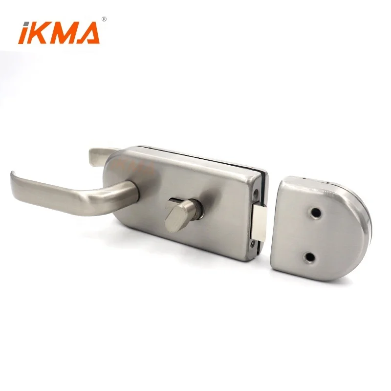 Modern design office entrance stainless steel 304/201 swing oval with key handle door lock