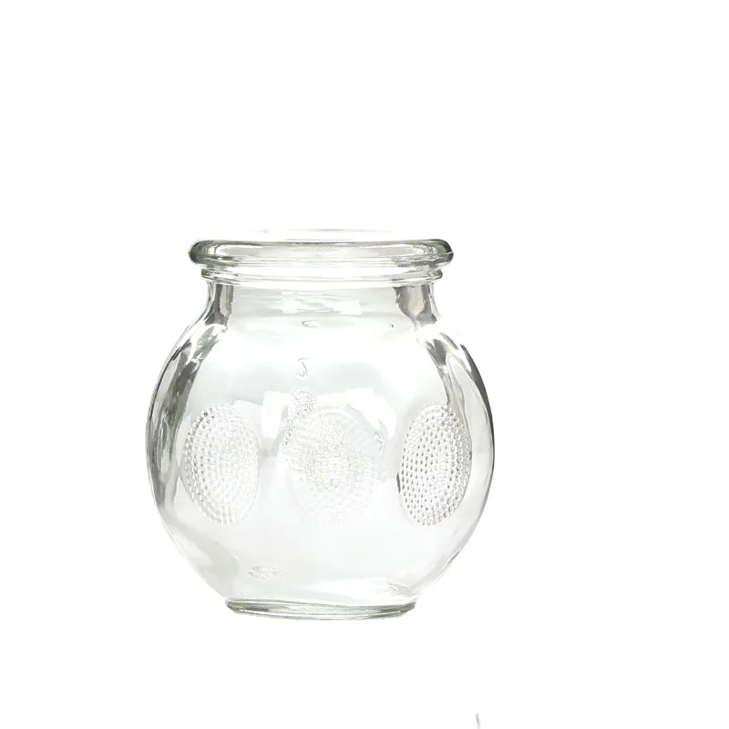 QUAN HE Jar No.2  Home glass cupping set cupping machine cupping machine fingerprint can five sizes a box of 252 hijama cups