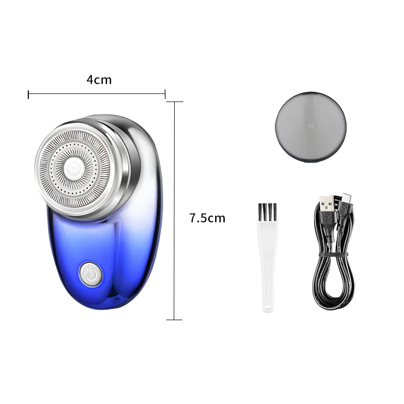 KEMEI Rechargeable Washable Mens Razor KM-C52 Mini Travel Electric Shaver Mini-shave Portable Electric Shaver