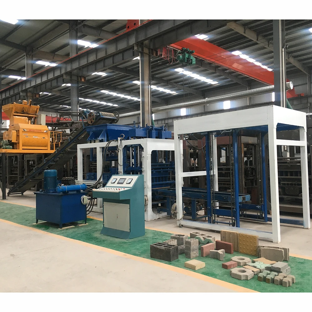 QT6-15 hot sales in USA Vibrating Hollow Cement Laying Block Concrete Brick Making Machine