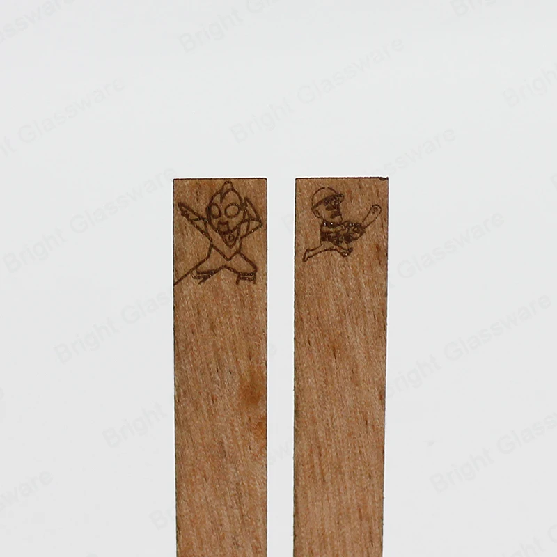 High Quality Factory Custom Various Styles Wood Wick Cross With Iron Stand Wooden Candle Wicks For Soy Wax Candle Making