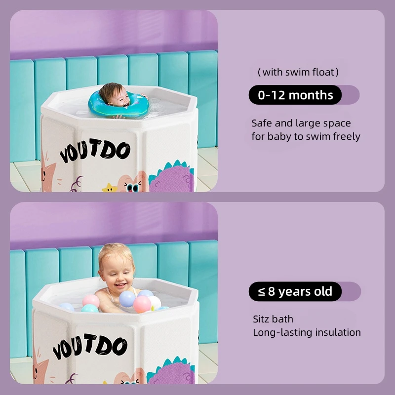 Baby Bathtub for Children and Infants Stylish Baby Bath Essentials for Home and Travel