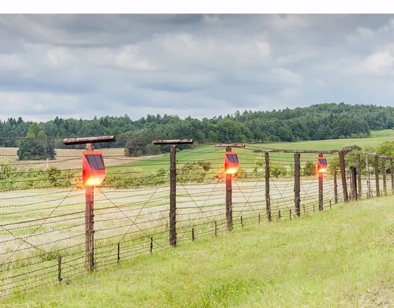 High quality Wireless remote control LED Solar RF Remote Alarm Outdoor Sound Light Siren Security Alarm System