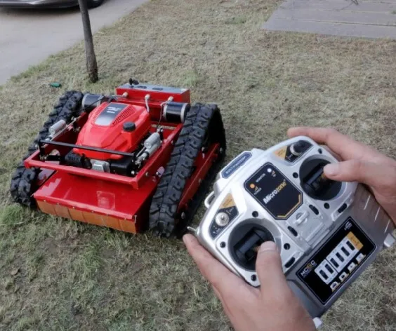 High Quality Heavy Duty 7.5 HP Electric Startup 550 Cutting Width Remote Controlled Gas Powered Lawn Mower