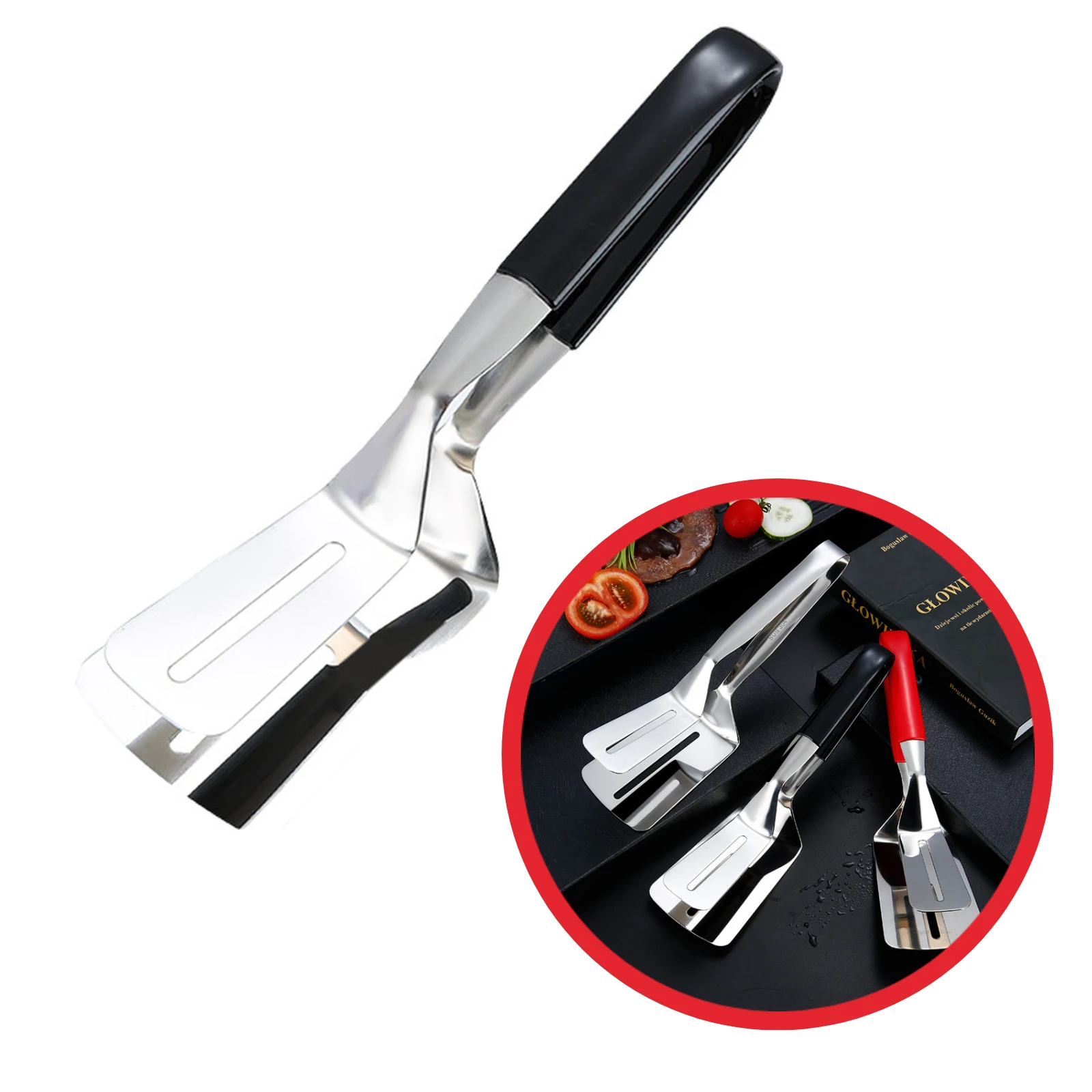 
BBQ Tongs flat top stainless steel barbeque tools bbq accessories set grill tool kamado tools set bbq grill accessories tong 