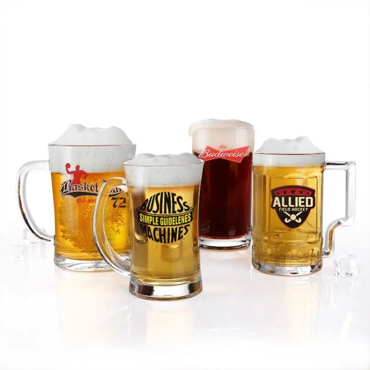 Beer Glass Tumbler pilsner beer glass classic pilsner style beer cup Heavy Base Bulge Top Pilsner Glass