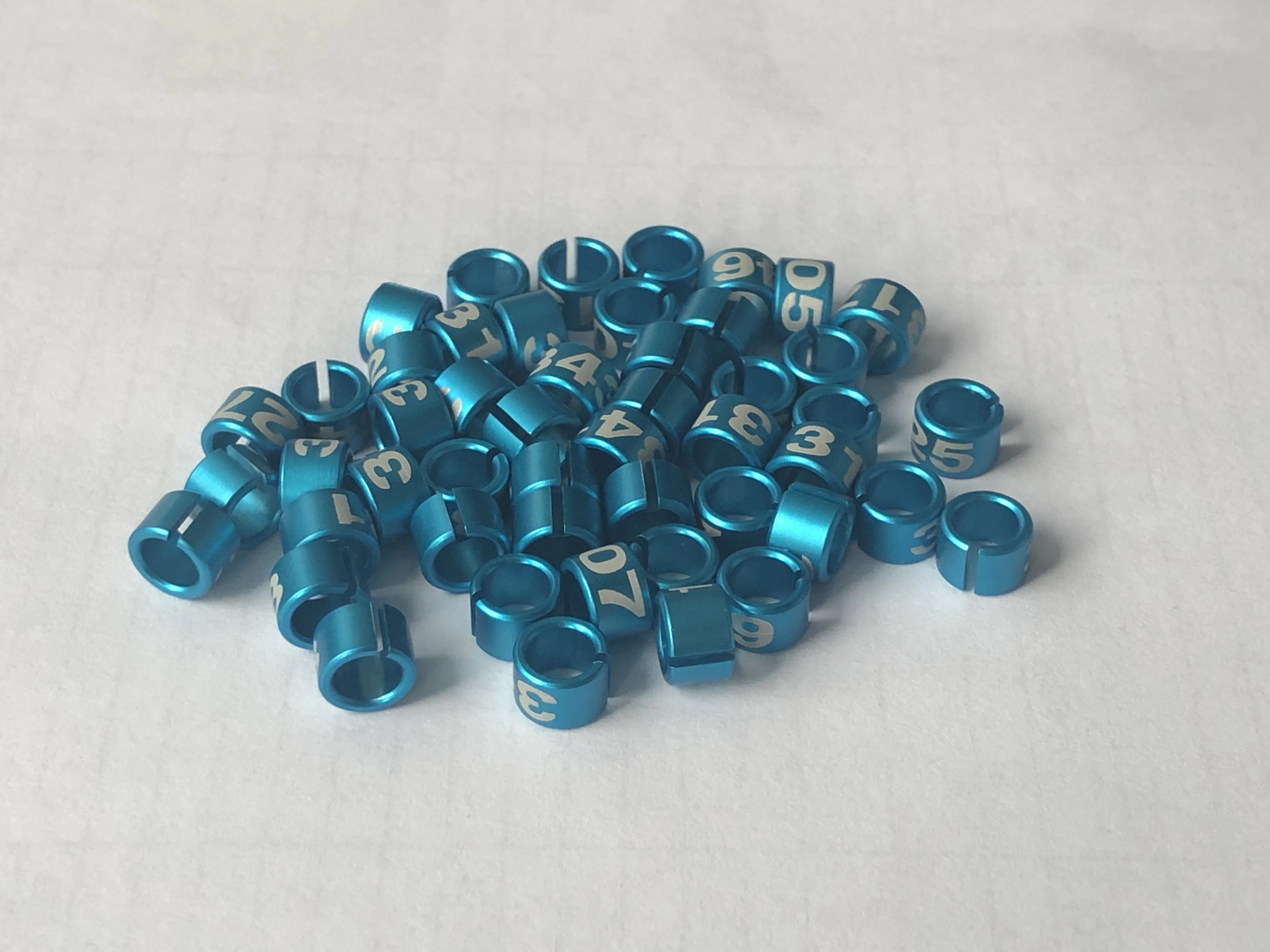 
2020 GSF ABR-O clip metal ring anillos para palomas personalizados bird ring aluminum piping for pigeon foot rings 